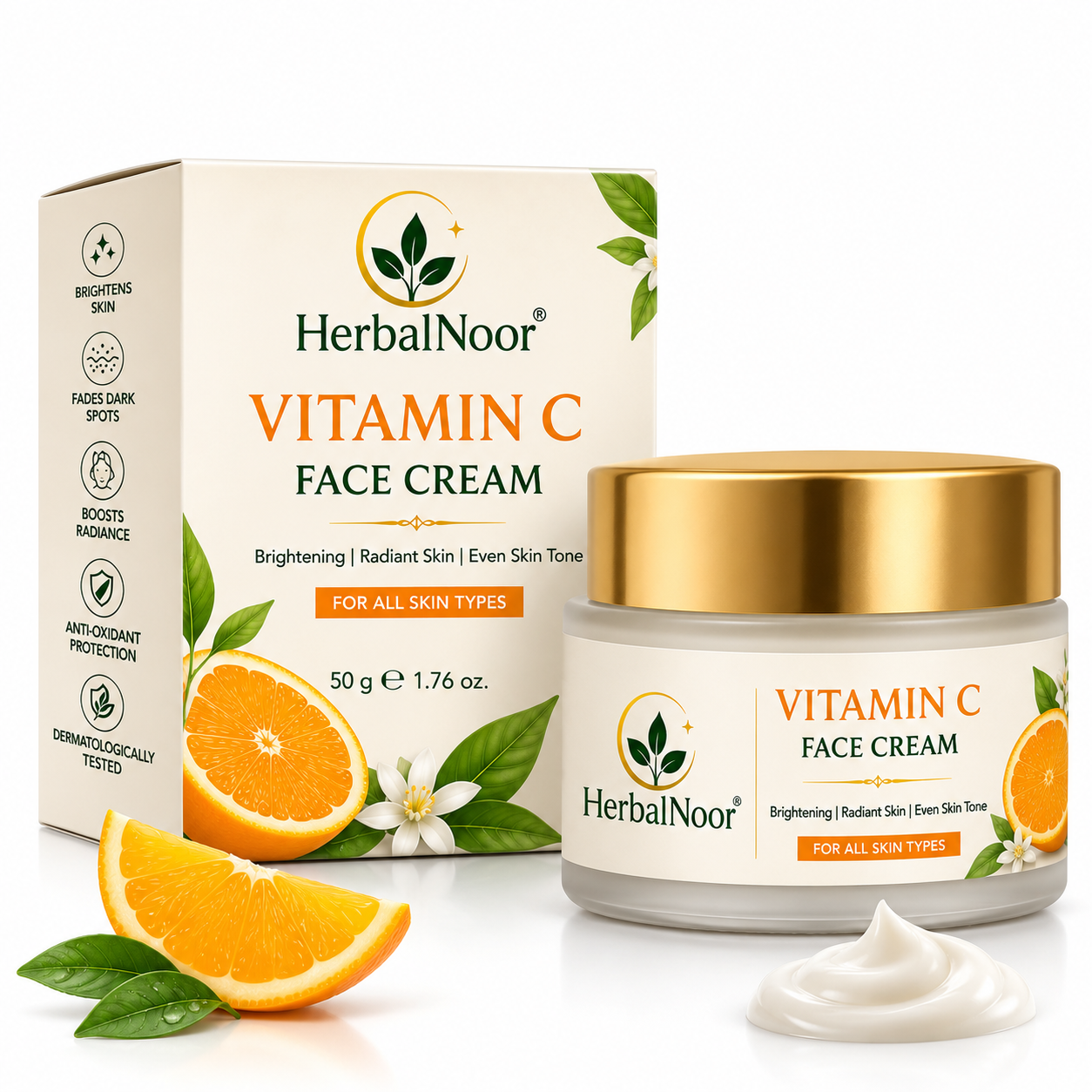 HerbalNoor Vitamin C Brightening Face Cream | 50g